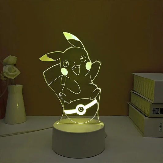 Veilleuse Pokémon 3D Colorée