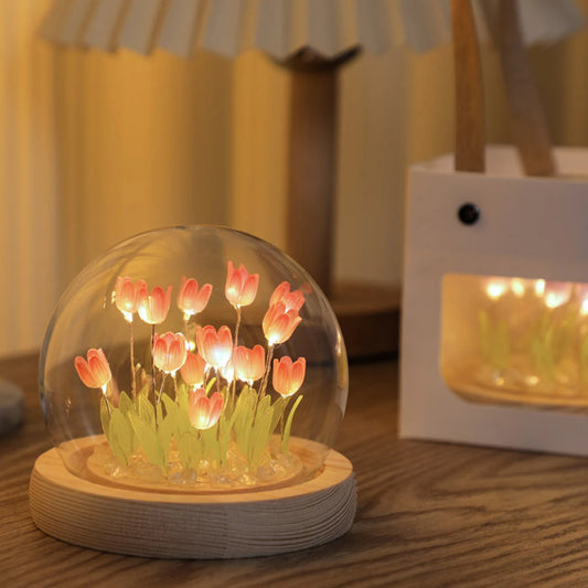 Veilleuse Florale - Lumière Douce et Design Naturel