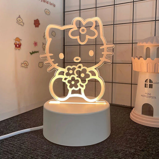 Veilleuse Hello Kitty 3D - Lumière Douce et Mignonne