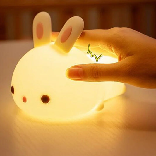 Veilleuse Lapin Allongé - Lumière Douce et Design Mignon